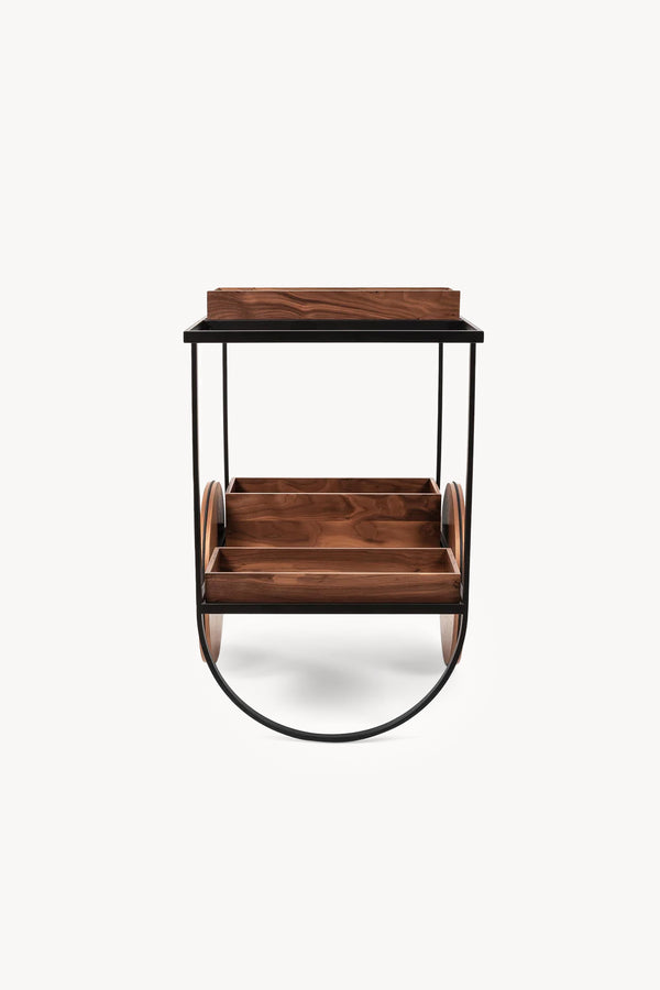 Leather Bar Cart Trolley