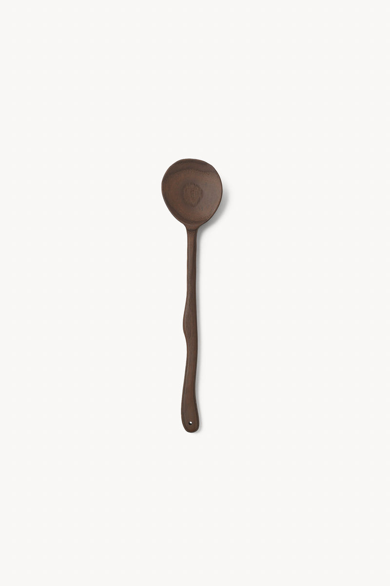 Wooden Meander Spoon - Dark Brown