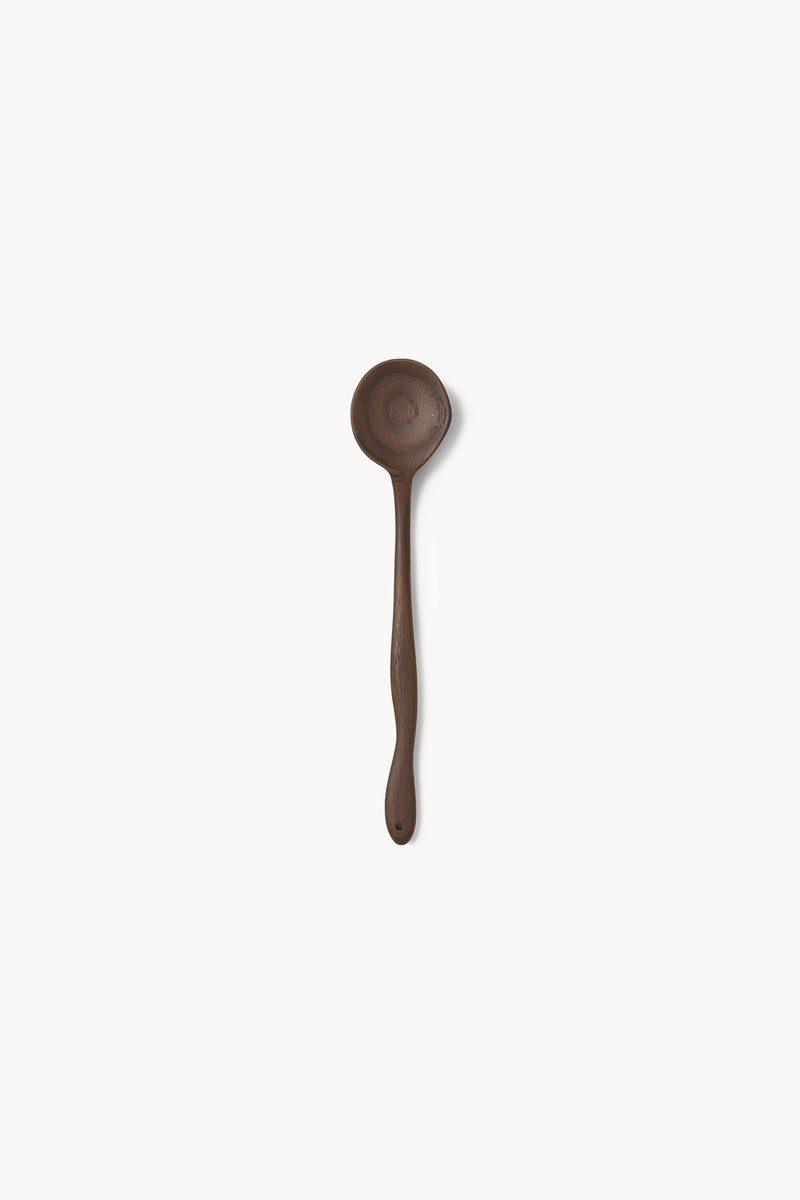 Wooden Meander Spoon - Dark Brown