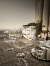 Ripple Champagne Glasses - Set of 2